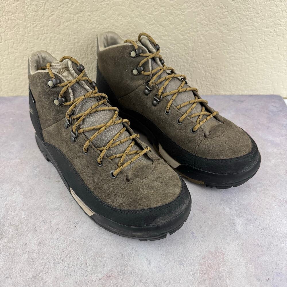 Danner Panorama Mid 6” Hiking Boots Men 9 Olive Black Waterproof Missing Insoles